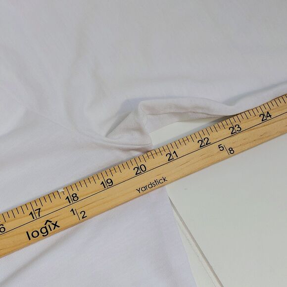 Theory Maas Atmos Light Top Shirt Women's Large White Minimalist 3/4 Sleeve - Picture 8 of 9